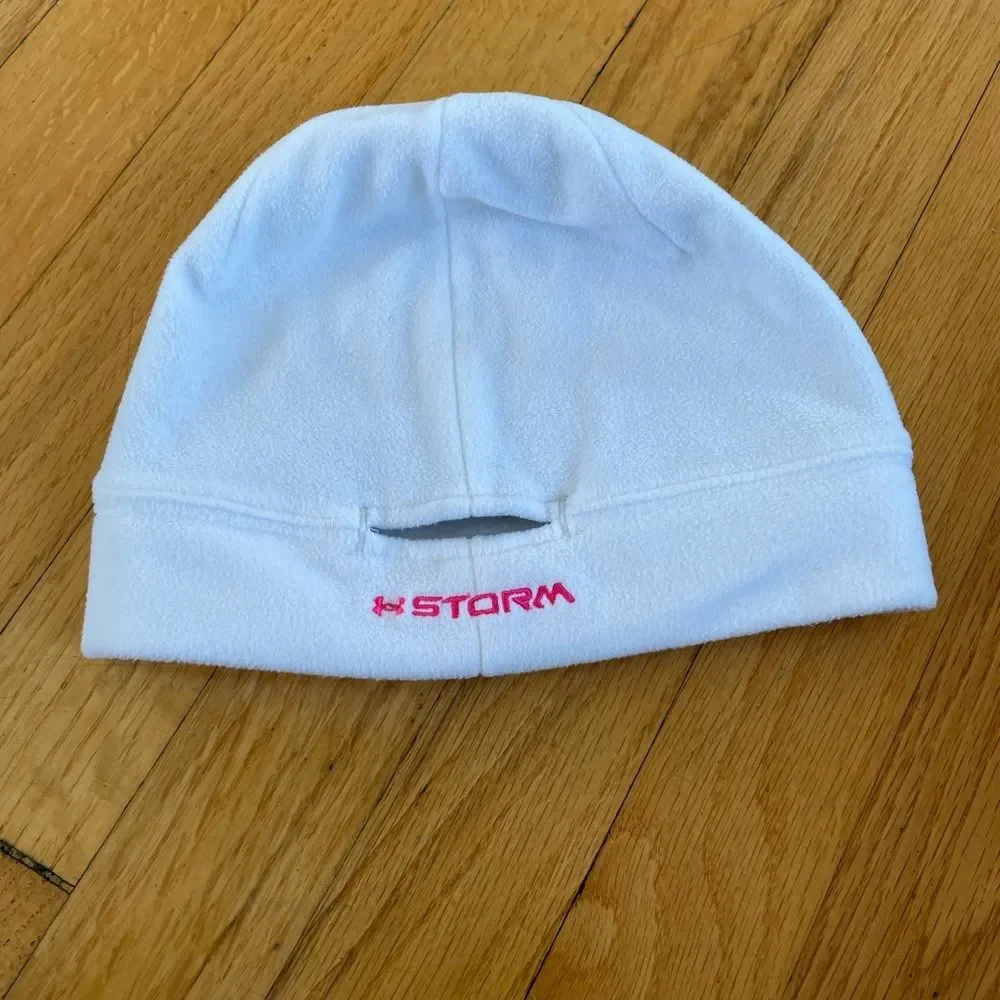 Under Armour Storm White Pink Infrared Hat youth